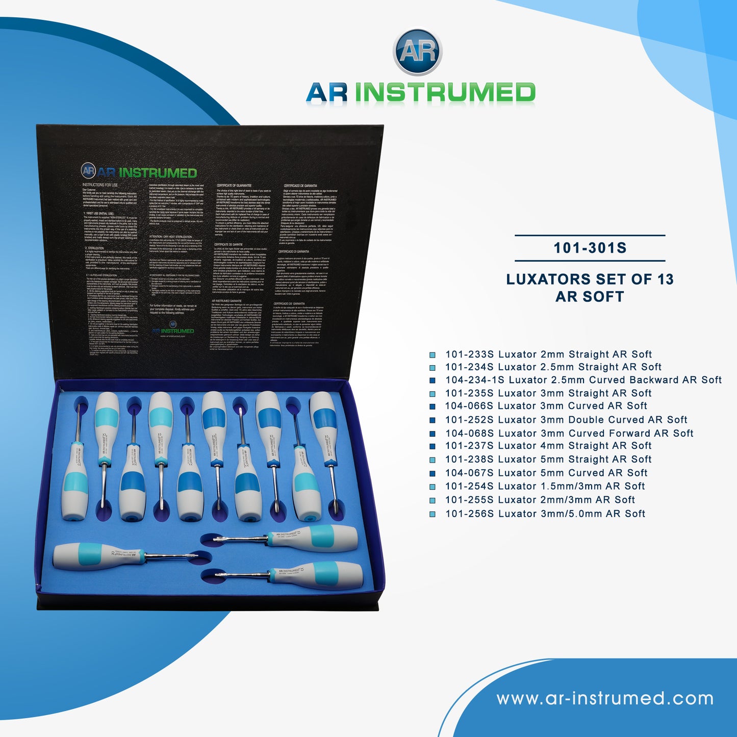 AR Instrumed Luxators Set of 13 AR Soft
