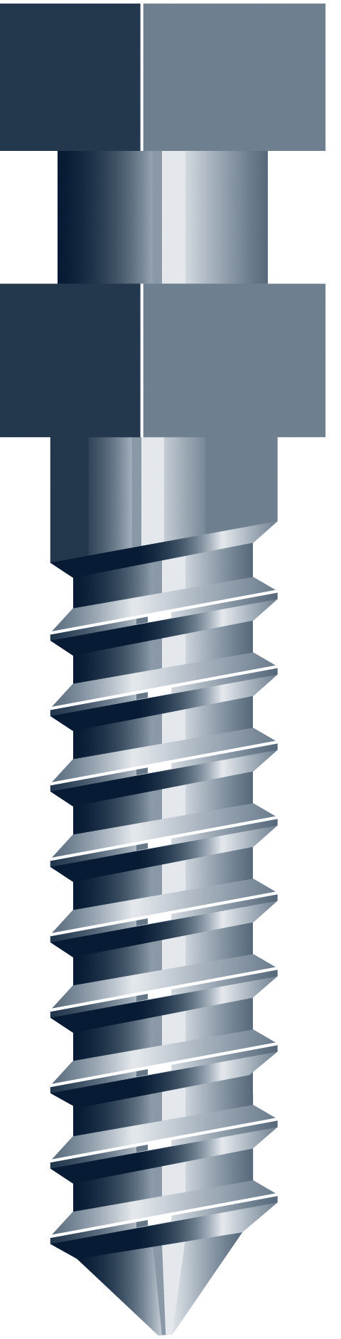 Nordin Titanium Cylindrical Composite Screw Posts Small (S1-S6)