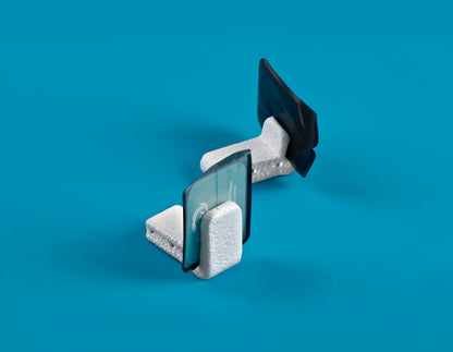 Flow Dental Foam Bite Blocks To Hold Film or PSP In 90 Degree Angle.