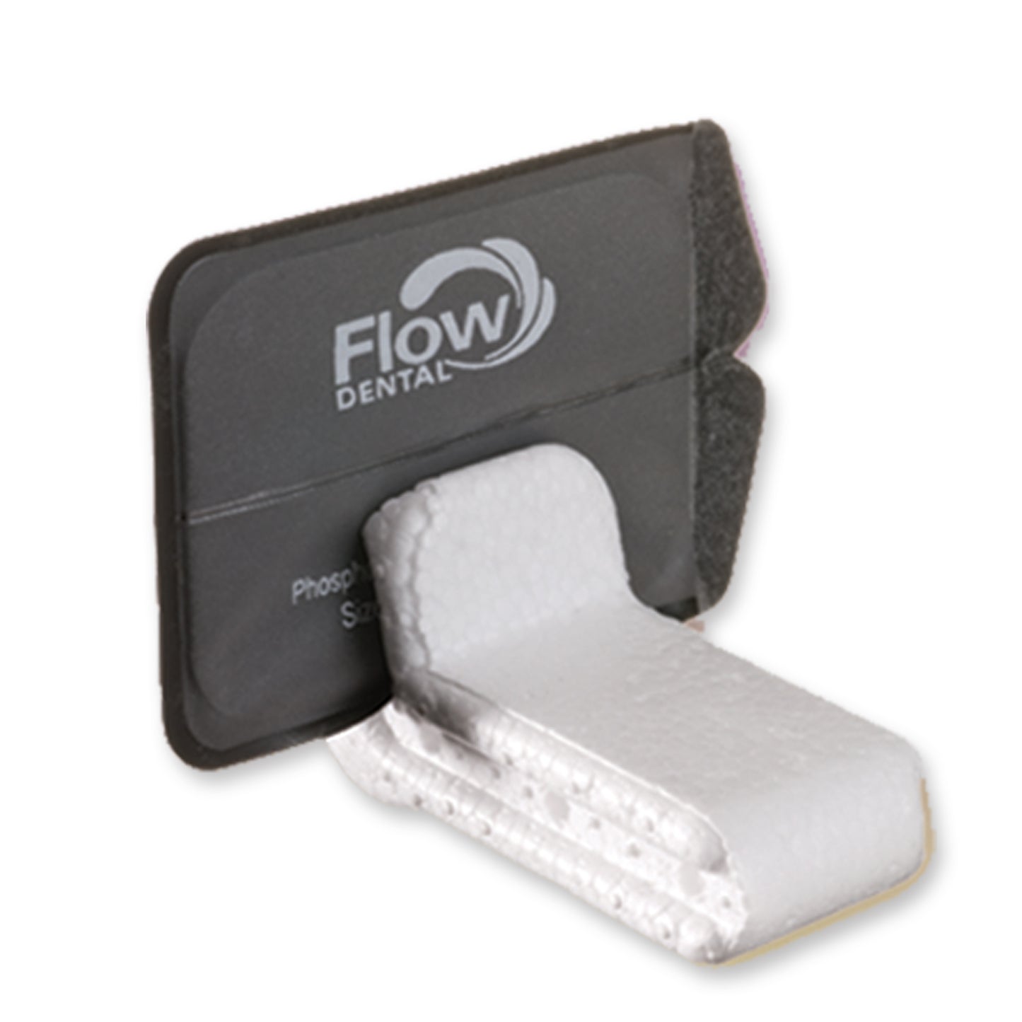 Flow Dental Foam Bite Blocks To Hold Film or PSP In 90 Degree Angle.