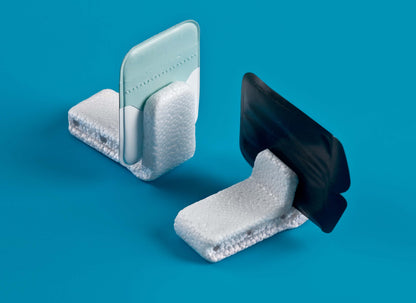 Flow Dental Foam Bite Blocks To Hold Film or PSP In 90 Degree Angle.