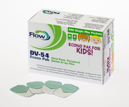 Flow Dental Intra-oral X-Ray Film, Vinyl D-Speed