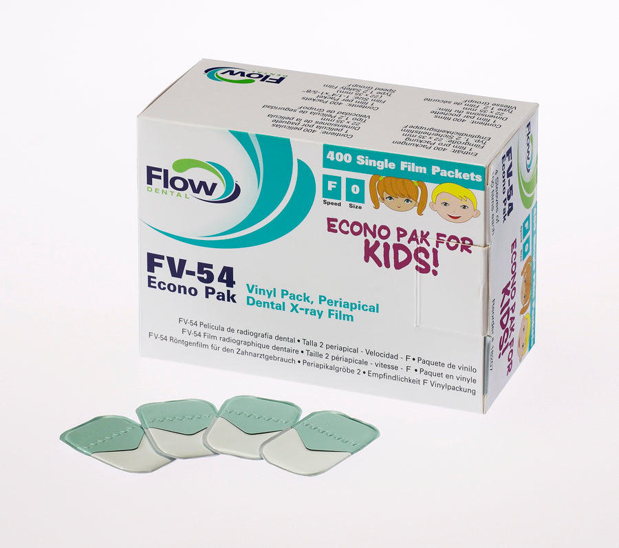 Flow Dental Intra-oral X-Ray Film, Vinyl F-Speed