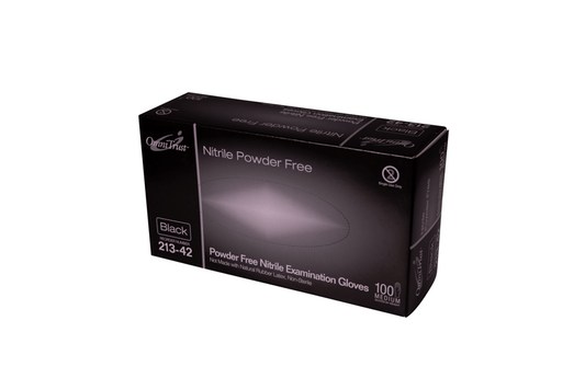 OmniTrust Nitrile Powder Free Black Examination Glove - Series 213