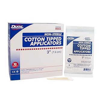 Dukal Cotton Tipped Applicators 100/bg, 10 bg/bx