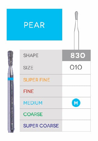 Pear Disposable Diamond 10/Pk