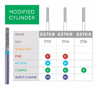 Modified Cylinder Disposable Diamond 10/Pk