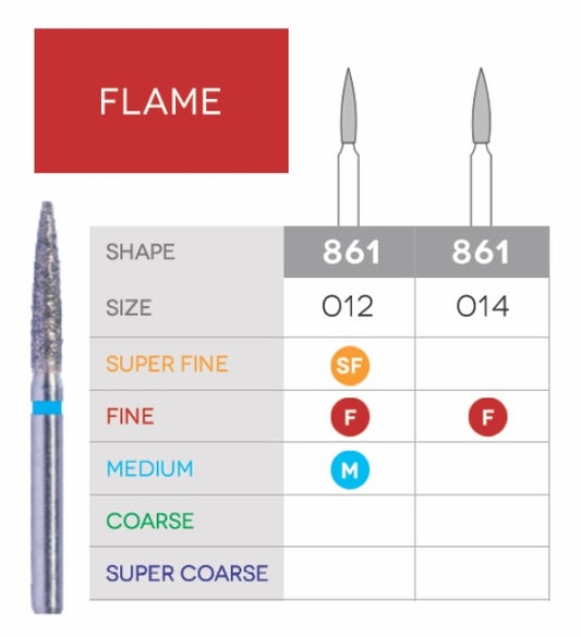 Flame Disposable Diamond 10/Pk