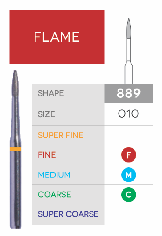 Flame Disposable Diamond 10/Pk