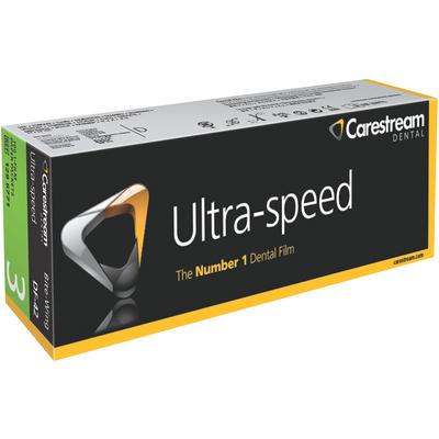 Carestream Ultra-Speed Intraoral film, DF-42, Size 3, 1-film Bitewing-Paper Packets 100/bx