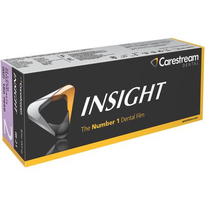 Carestream INSIGHT Intraoral film, IB-21, Size 2, 1-film Bitewing-Paper Packets. 50/bx