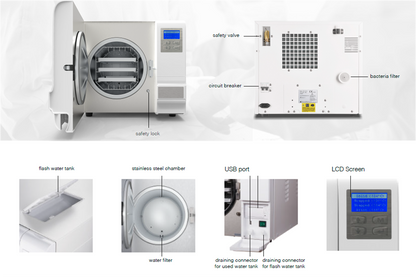 Fight Clave 8+ Autoclave Rapid Cycle 8L With Compressor
