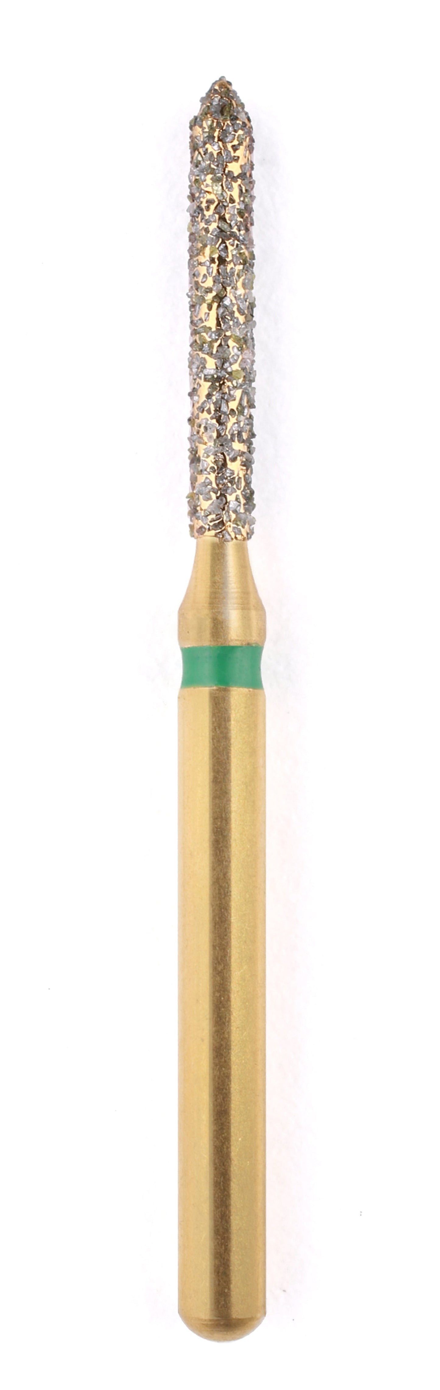 130-014 | (885) Multi-Use Gold Diamond Burs Beveled Cylinder