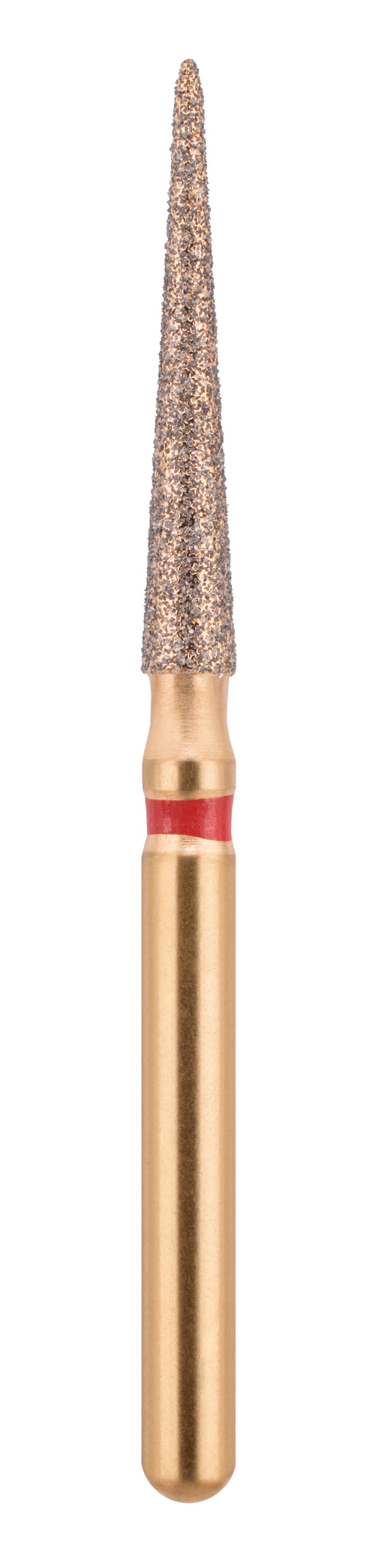 166-016S | (859) Multi-Use Gold Diamond Burs Pointed Cone