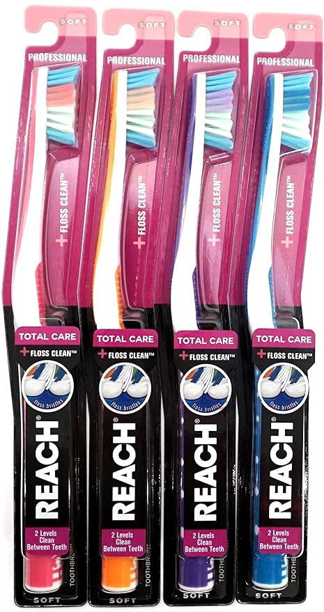 Dr. Fresh Reach® Total Care Floss Clean® Toothbrush, 6/bg, 12bg/cs