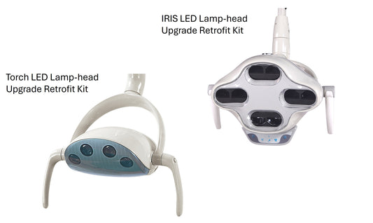 Flight Torch & IRIS LED Operatory Light Upgrade Kits for P & C, Adec, Marus, DCI and Midmark
