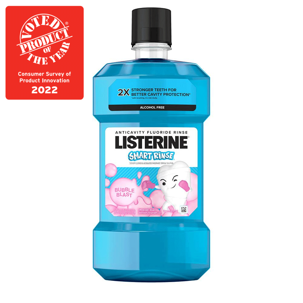 J&J Listerine® Smart Rinse™ 500ml, 6/cs