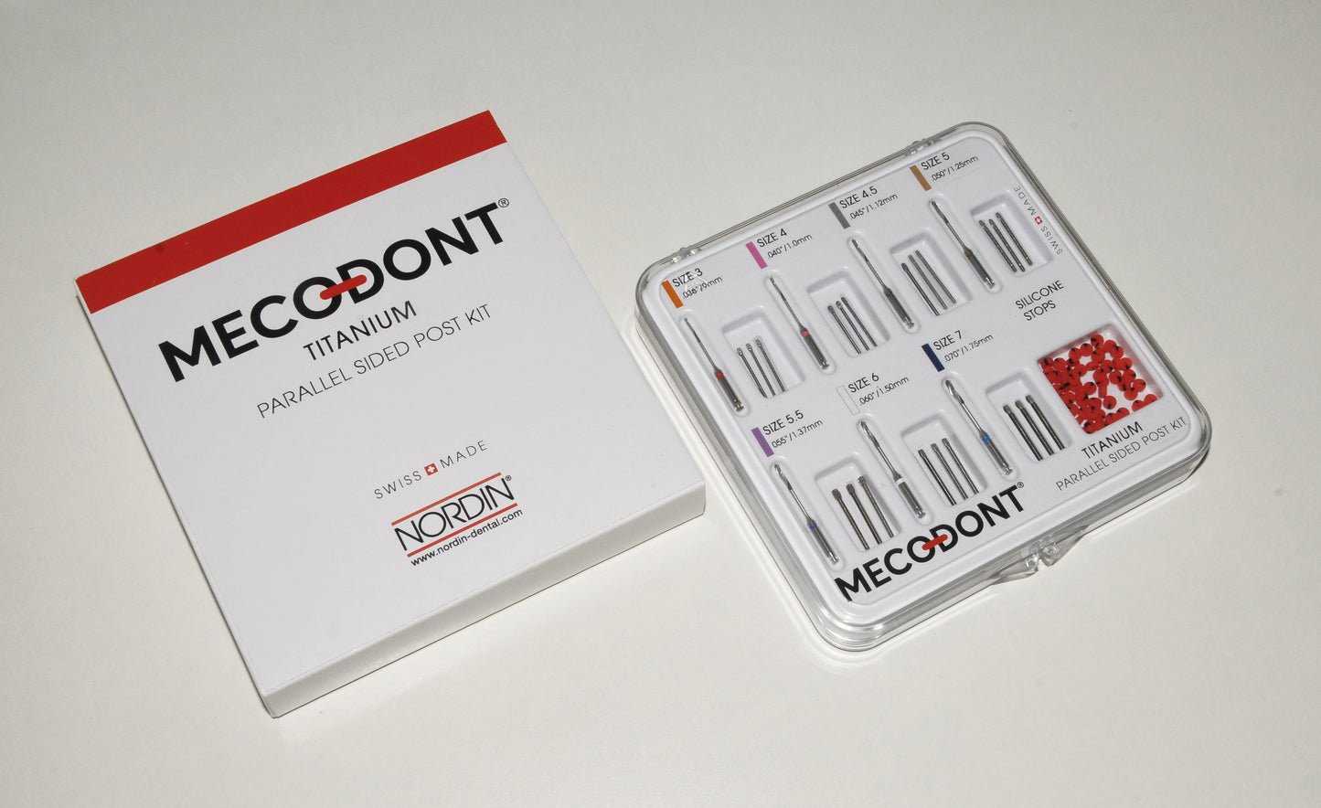 Mecodont Titanium Parallel Sided Post and Drills Intro Kit