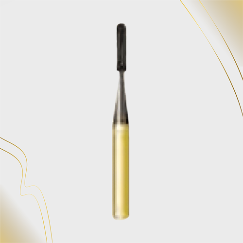 G/1558L | 1958L / PD2L Metal Cutting Gold Carbide Burs Round-End Fissure.