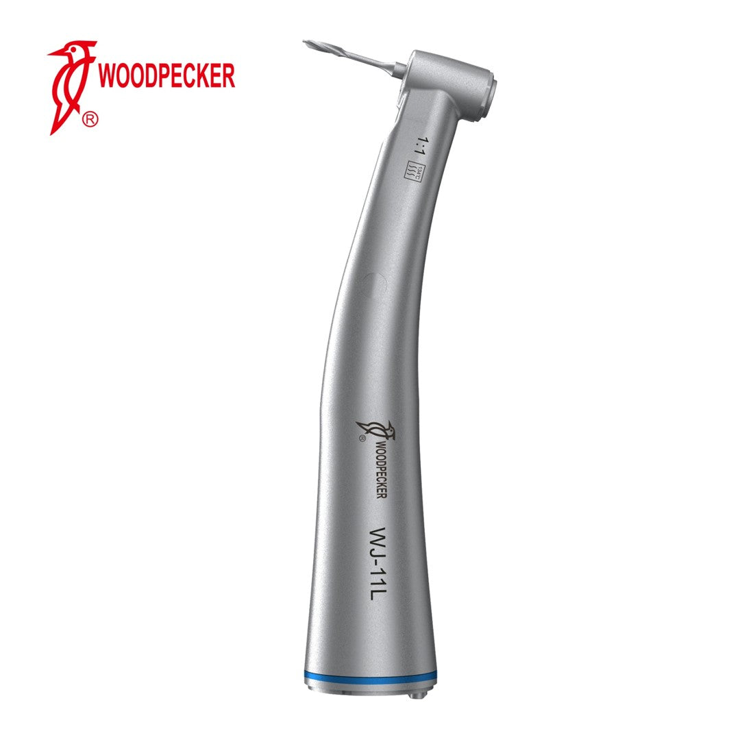 Woodpecker 1:1 Electric Handpiece Contra Angle w/ Fiber Optic And Push Button Chuck