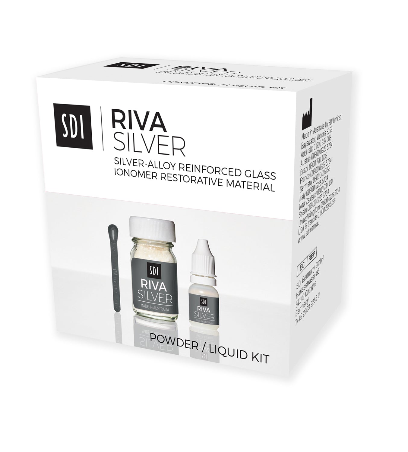 SDI Riva Silver Self Cure Glass Ionomer Restorative Material