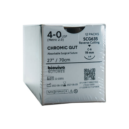 Suture Chromic Gut 12/Bx