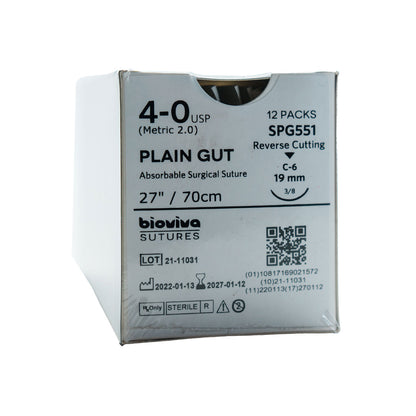 Suture Plain 12/Bx