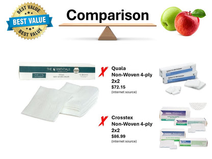 Premium Gauze Non-Woven 2X2 N/S 4-Ply 5000/Cs