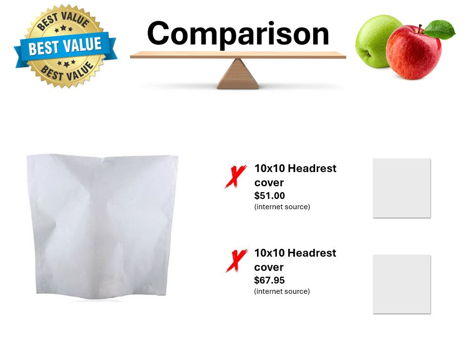 Disposable Paper Headrest Covers