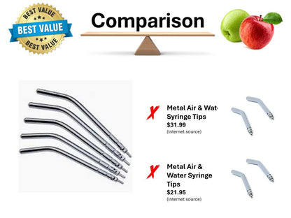 3D Dental Metal Air & Water Syringe Tips