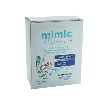 Mimic Vinyl Polysiloxane Impression Material - 4 x 50mL Cartridges, Fast Set