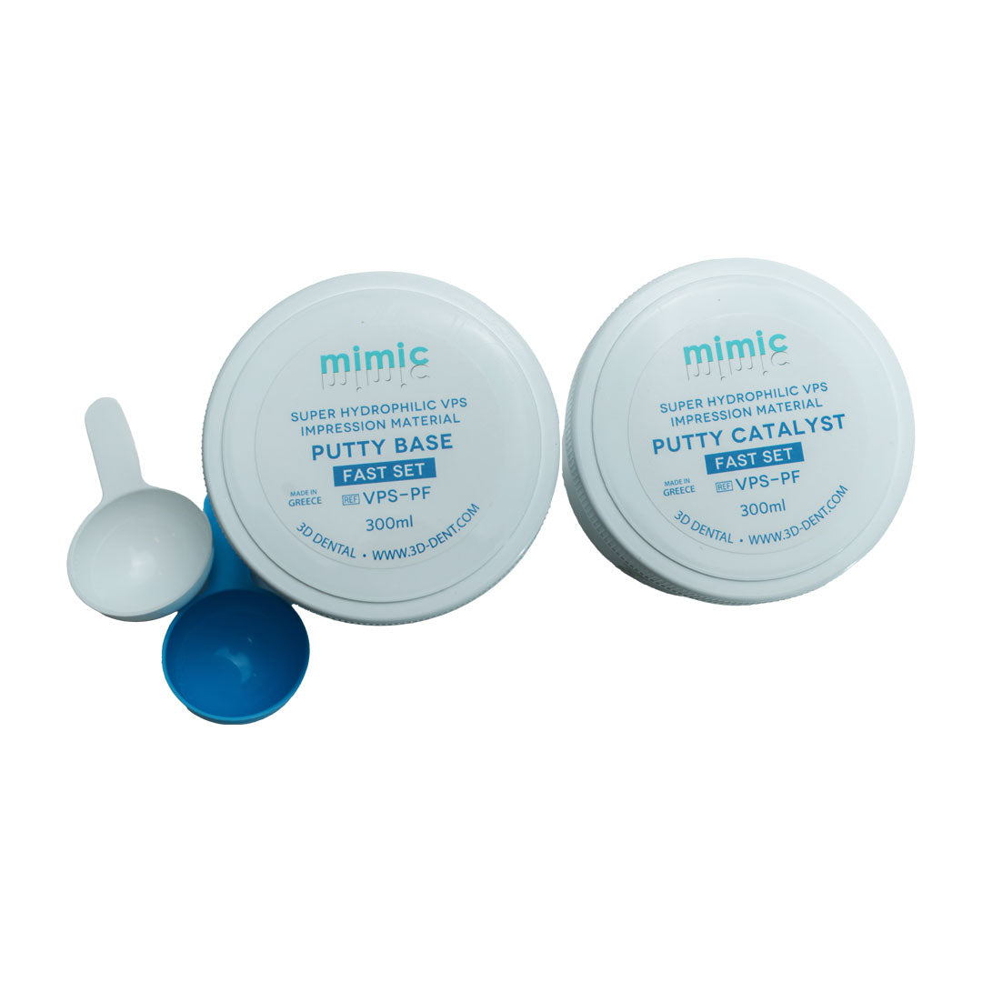 Mimic Vinyl Polysiloxane Impression Material - Putty 600mL Jars