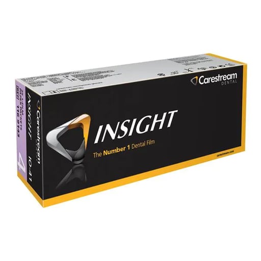 Carestream INSIGHT Intraoral film, IO-41, Size 4, 1-film Occlusal-Paper Packets 25/bx