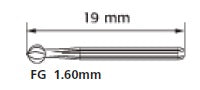 1556 | Domed Fissure - Cross Cut Operative & Surgical Carbide Burs