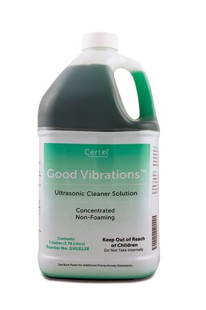 Certol Good Vibrations Multi-Purpose Ultrasonic Cleaner - Case of 4 One Gallon Bottles