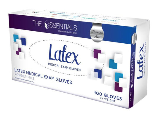Latex Powder Free Gloves 100/Bx 1000/Cs