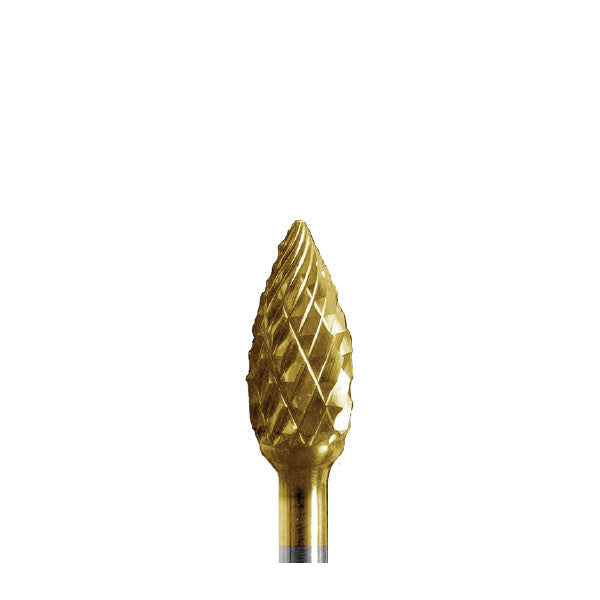 Titanium Nitrite Coated Carbide Burs 81A Flame